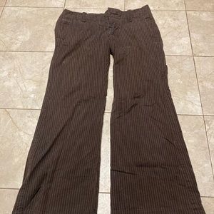 Size 8 American Eagle Outfitters brown striped pants